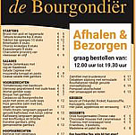 Lounge De Bourgondier menu
