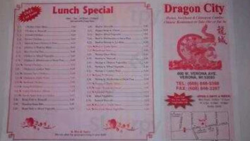 Dragon City menu