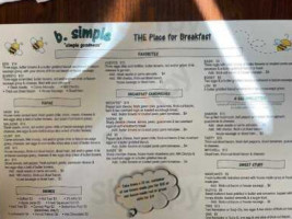 B Simple menu