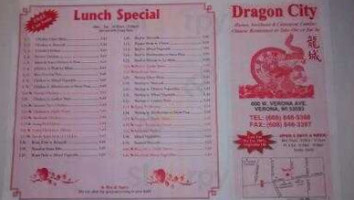 Dragon City menu