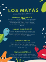 Los Mayas Mexican menu