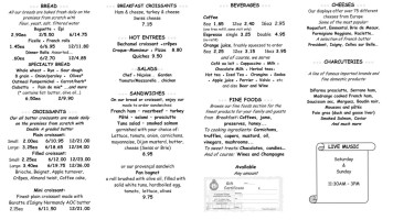 Croissan'time French Bakery menu