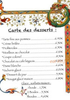 Au Pays De Jeanne menu