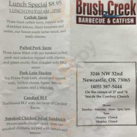 Brush Creek Bbq And Catfish menu