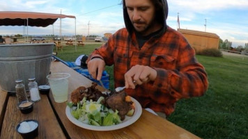 Pitchfork Fondue Western Cookout food