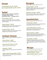 Kate's Place Cafe And Sandwich Shop menu