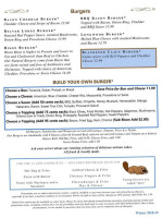 Beaver Creek Tavern menu