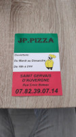 Jp Pizza menu