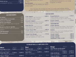 Le Corsaire menu