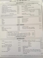 Second Cup menu
