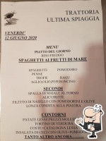 Ultima Spiaggia Circulen menu