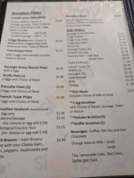 The Georiga Street Cafe menu