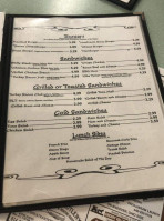 Olde Tyme Cafe menu