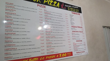 Doctor Pizza menu