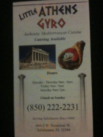 Little Athens Gyro food