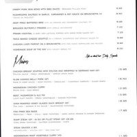 The Pyewipe Inn menu
