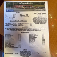 The Log Cabin Grill menu