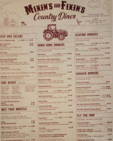 Mixin's N Fixin's Country Diner menu