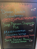 Sage Diner menu