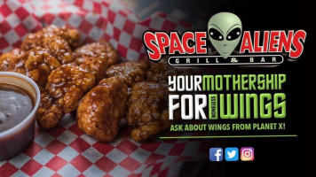 Space Aliens Grill & Bar food