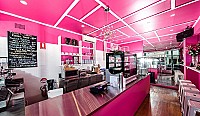 Pink - The House Of Coffee & Tea inside
