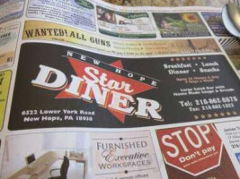 New Hope Star Diner food