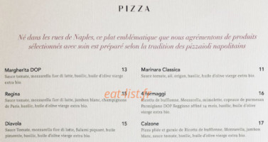 Caterina Pigalle menu