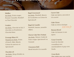 Green Bagel Café menu