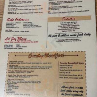 The Jay Cafe menu
