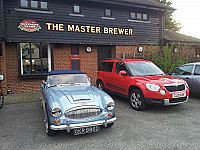 The Master Brewer outside