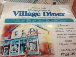 Youngstown Village Diner menu