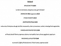 Paesanella Food Emporium menu