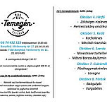 Temegen Etterem menu