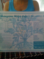 Mangrove Mike's Cafe menu