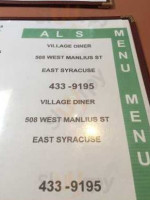 Al's Village Dinner menu