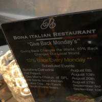 Bona Italian food