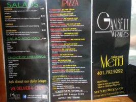 Gansett Wraps menu