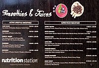 Nutrition Station menu