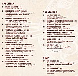 Nung Len formerly Opium Den menu