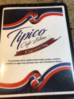 Tipico Café Latino menu