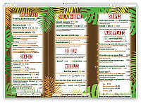 Bangkok Cafe menu