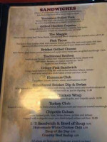 Alpine Tavern Eatery menu