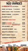 La Brochette Steak House menu