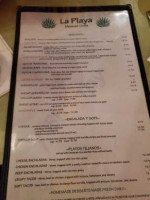 La Playa Mexican Grille menu