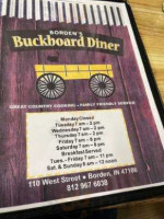 Borden's Buckboard Diner menu