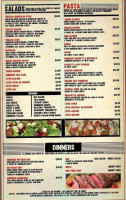Rye's Bar & Restaurant menu