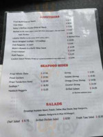 The Rusty Crab menu