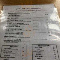 Jacobs menu