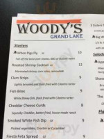 Woody's Grand Lake menu