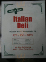 Arthur Ave Italian Deli menu